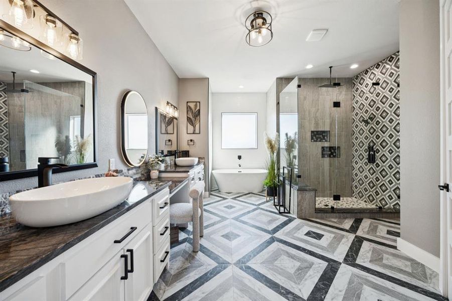 Furnished interior view inside a new home in , Lone Oak (Image 14).