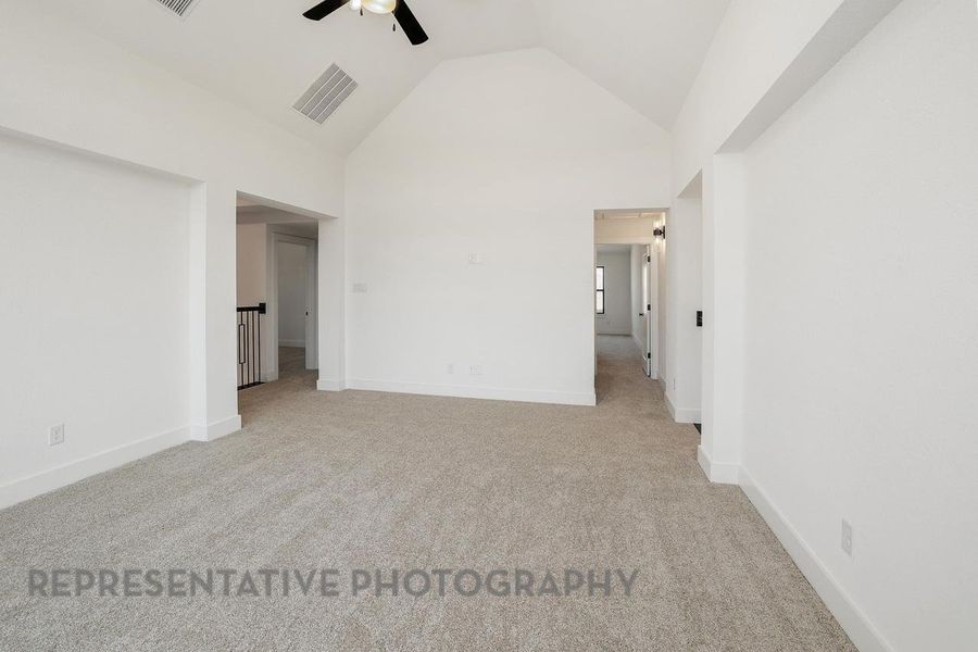 Spacious, unfurnished interior of a new home in Parkside On The River: 70ft. lots, Georgetown (Image 16).