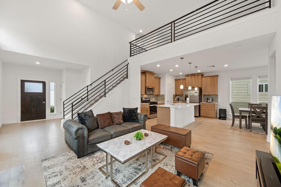 Furnished interior view inside a new home in Messinger Village, Austin (Image 7).