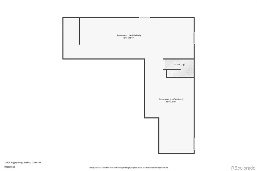 2D floor plan layout of this home in , Parker, CO (Image 25).