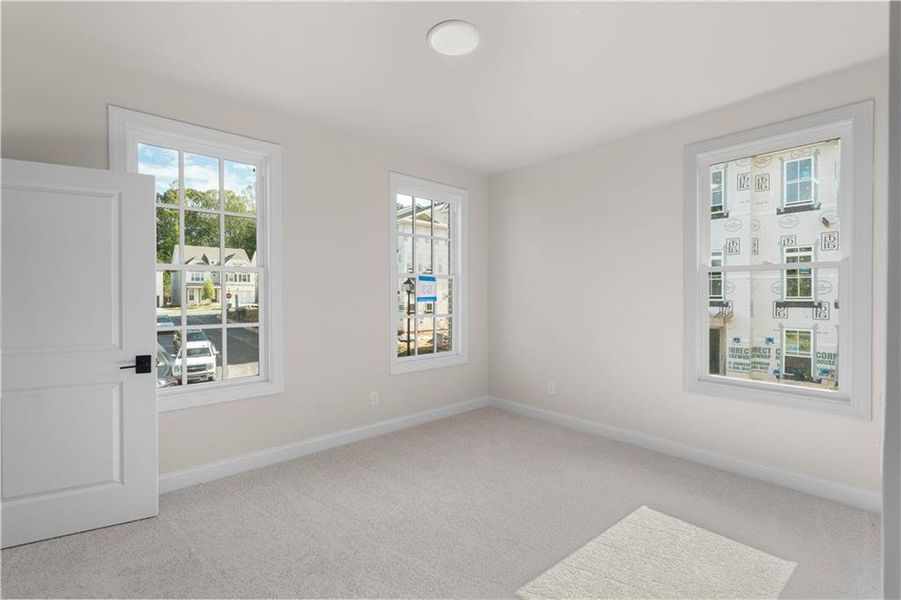 Spacious, unfurnished interior of a new home in Ward's Crossing Townhomes, Johns Creek (Image 45). Spacious, unfurnished interior of a new home in Ward's Crossing Townhomes, Johns Creek (Image 45).