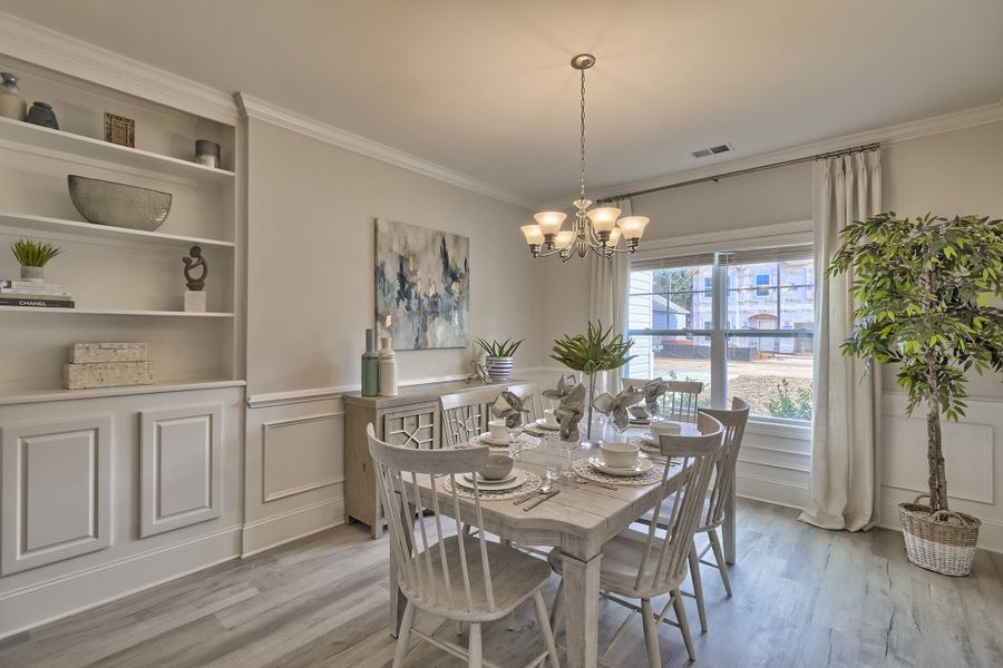 Representative furnished interior of a home built from the Wisteria II by Great Southern Homes in Briarfield, Conway (Image 26).