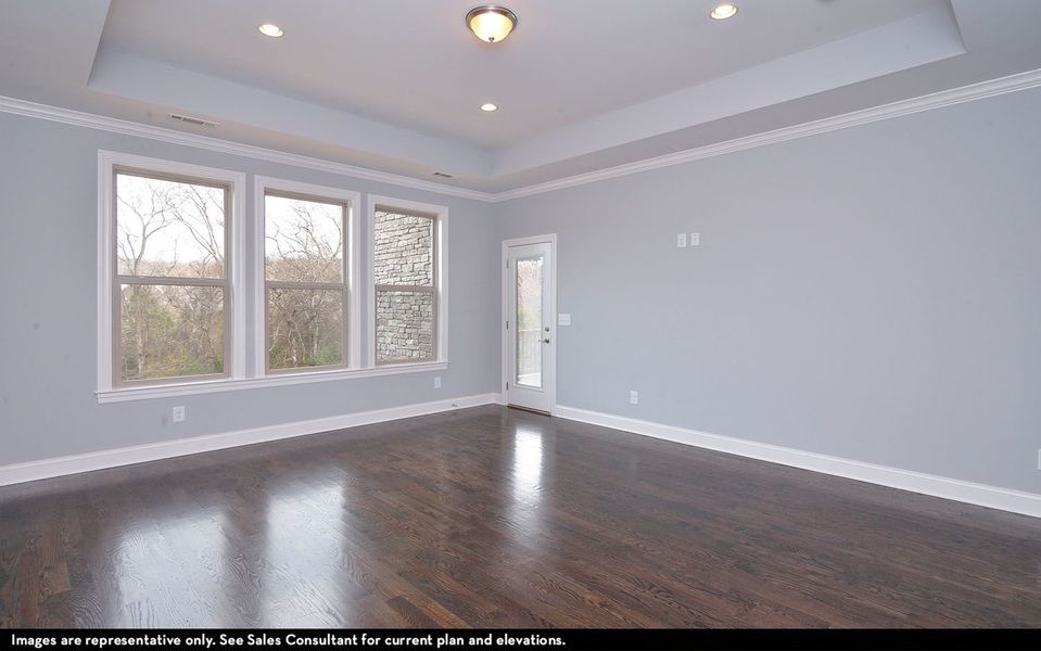 Representative unfurnished interior of a home built from the Augusta II by CastleRock Communities in Belvoir, Fairview (Image 21).