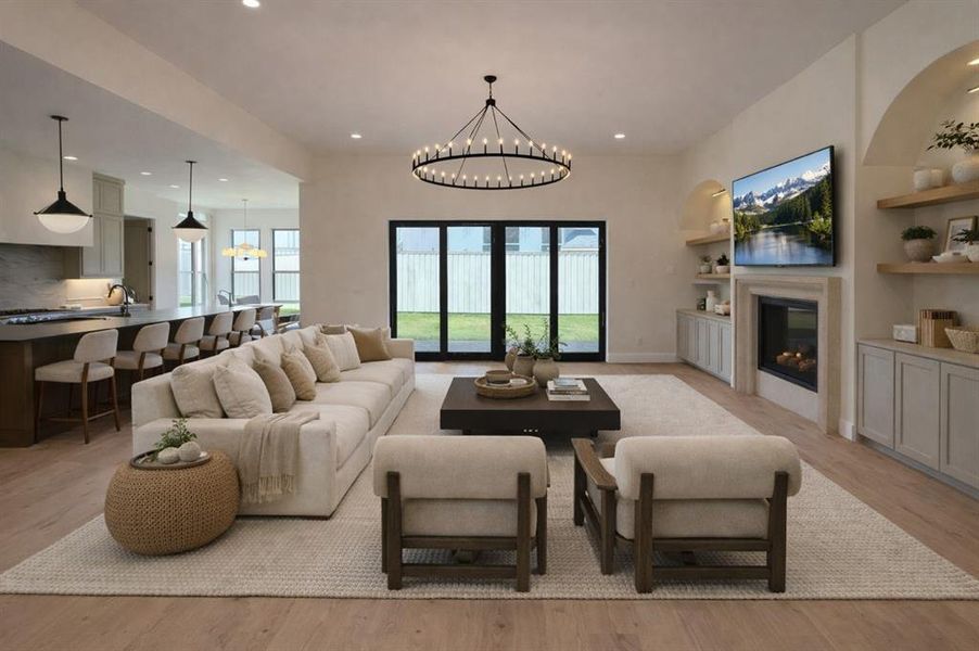 Furnished interior view inside a new home in , Pottsboro (Image 8).