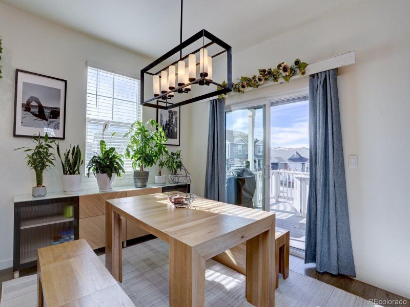 Furnished interior view inside a new home in Crystal Valley Pine Ridge, Castle Rock (Image 16).