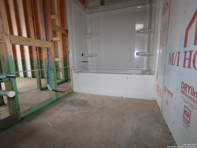 In-progress construction of a new home in Cinco Lakes, San Antonio, TX (Image 23).
