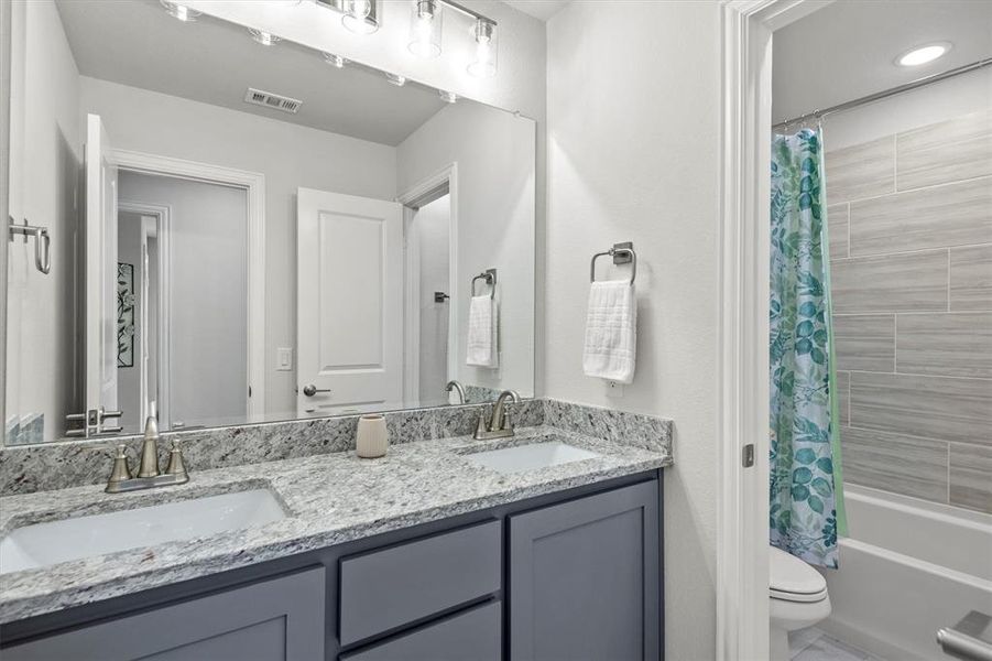 Furnished interior view inside a new home in The Grove, Midlothian (Image 27).