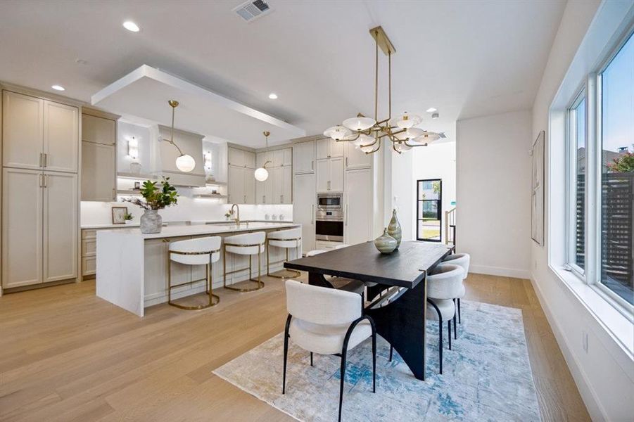 Furnished interior view inside a new home in , Dallas (Image 16).