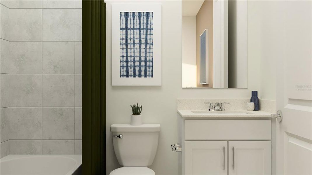 Furnished interior view inside a new home in Bridgewalk, St. Cloud (Image 10).