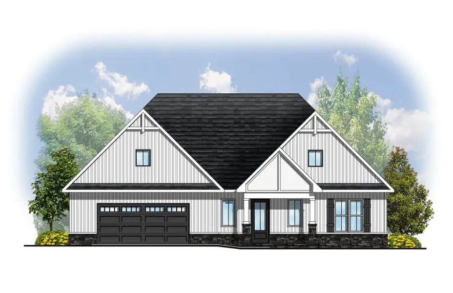 Architectural rendering of home exteriors planned for Enclave At Harvey in Knoxville, TN (Image 9).