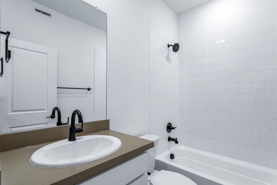 Close-up of interior finishes inside a home in Westside Crossing, Berthoud (Image 14).