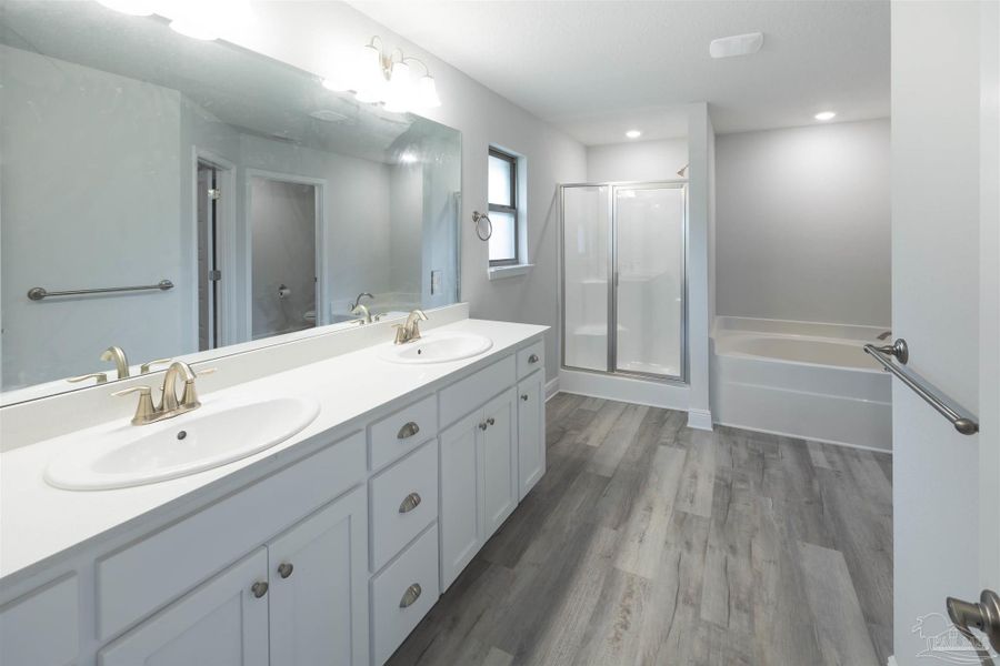 Furnished interior in a model home at Silvercrest in Crestview (Image 12).