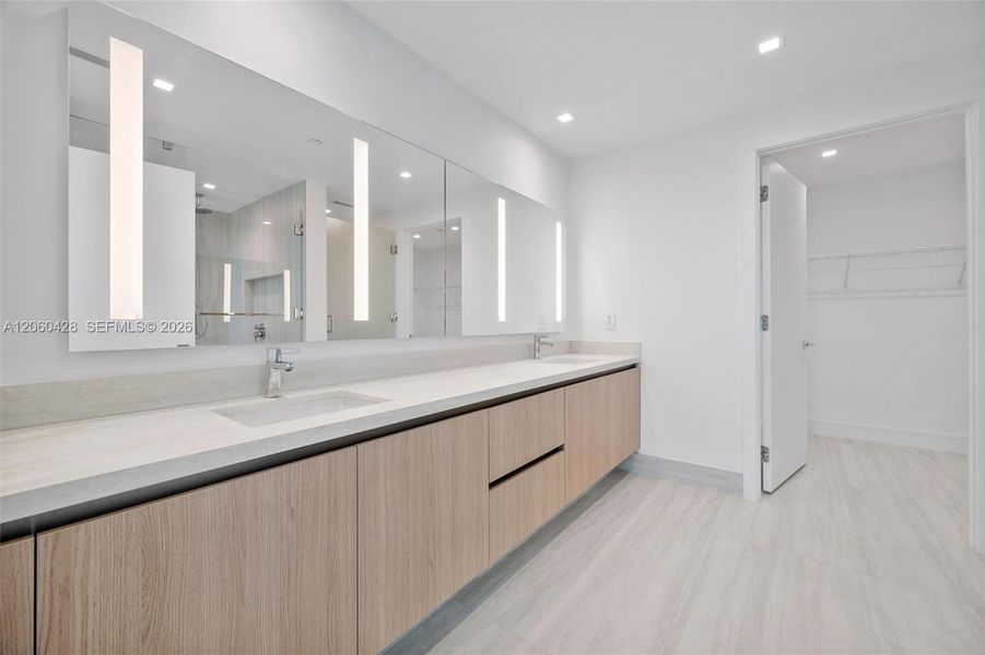 Furnished interior view inside a new home in , Miami (Image 17). Furnished interior view inside a new home in , Miami (Image 17).