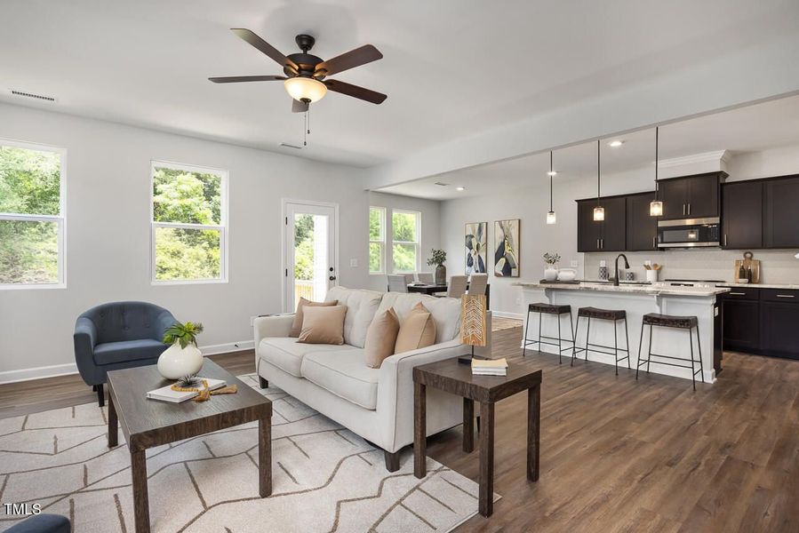 Furnished interior view inside a new home in Wellers Knoll, Lillington (Image 100).