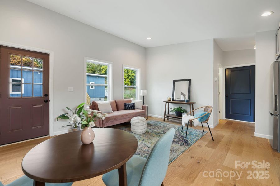 Furnished interior view inside a new home in , Asheville (Image 12). Furnished interior view inside a new home in , Asheville (Image 12).
