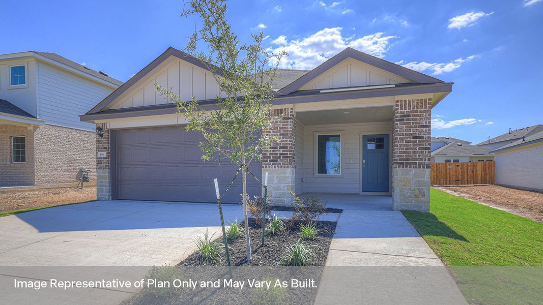 Representative exterior details of a home built from the The Tyler by D.R. Horton in Whisper South, San Marcos (Image 3). Representative exterior details of a home built from the The Tyler by D.R. Horton in Whisper South, San Marcos (Image 3).