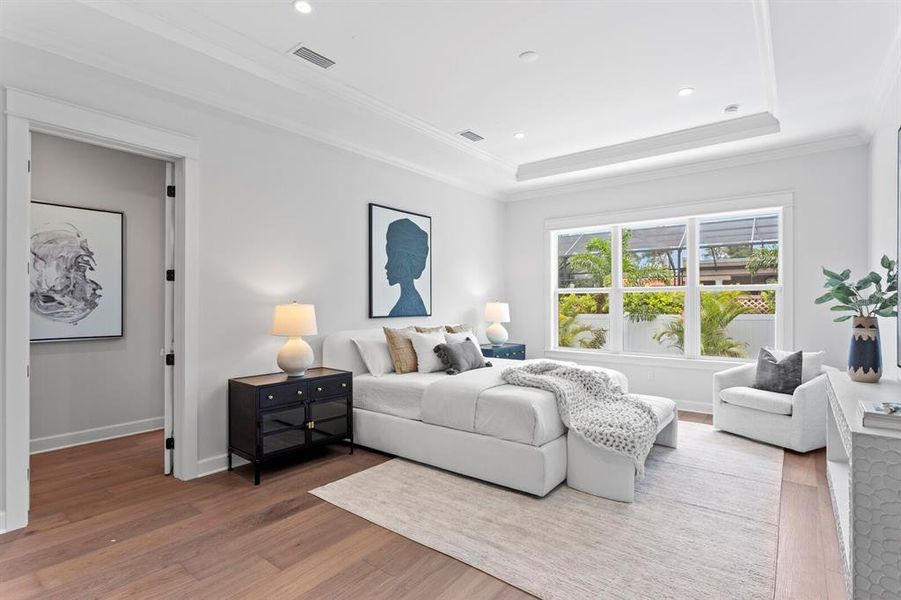 Furnished interior view inside a new home in , Tampa (Image 32).