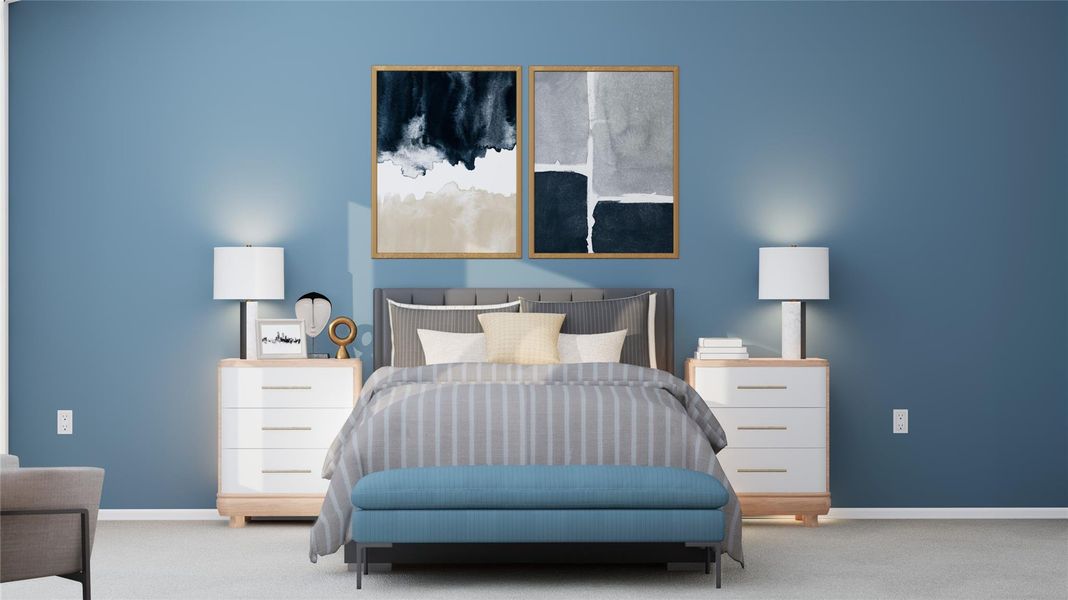 Furnished interior view inside a new home in Anniston, Katy (Image 4).