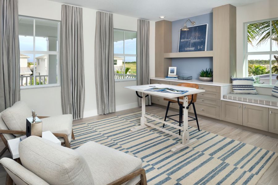 Representative furnished interior of a home built from the Seaside by Mattamy Homes in Newfield, Palm City (Image 19).
