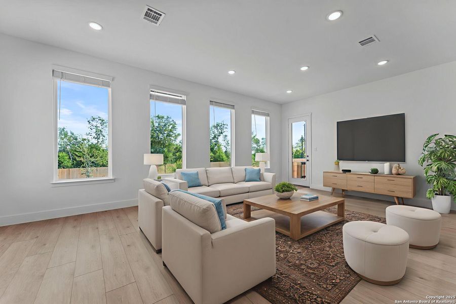 Furnished interior view inside a new home in , New Braunfels (Image 5). Furnished interior view inside a new home in , New Braunfels (Image 5).