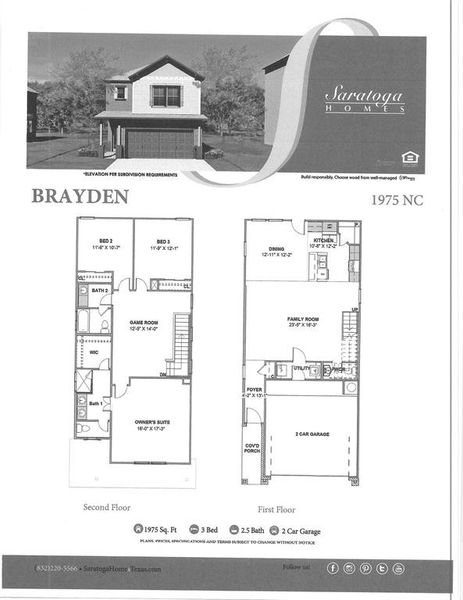 Welcome to the Brayden Floor Plan. Pictures Coming!