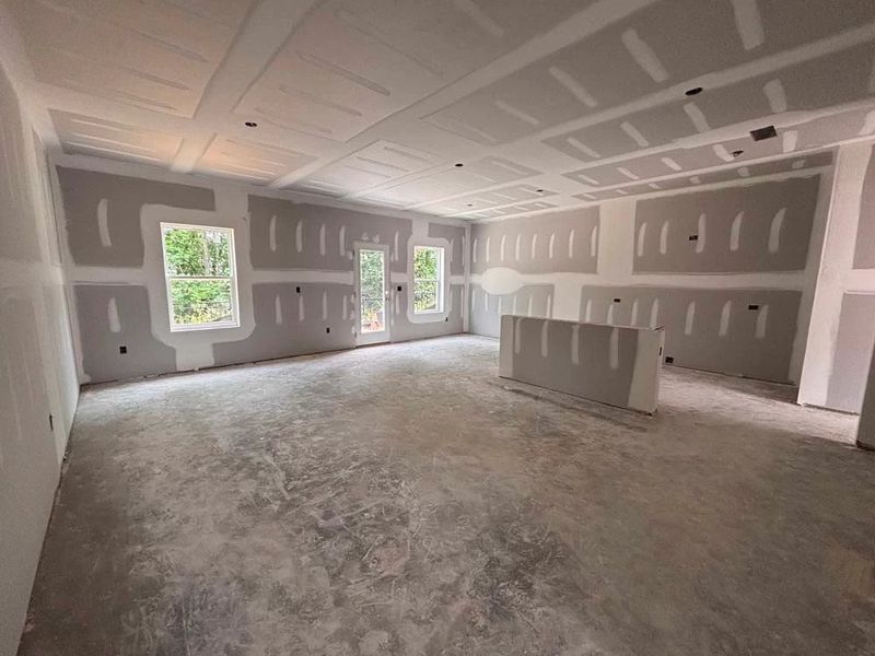 Family Room Construction Progress Family Room Construction Progress