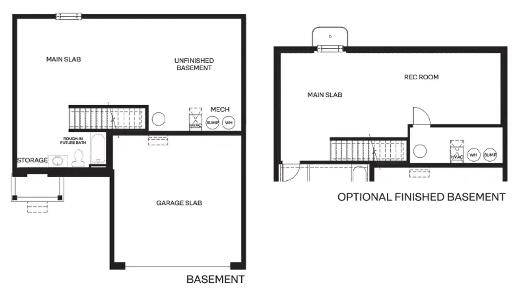 2D floor plan layout for the Deerfield by D.R. Horton in The Ridge at Stone Butte, Phoenix, AZ (Image 5).