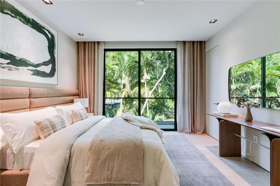 Furnished interior view inside a new home in , Miami (Image 12).