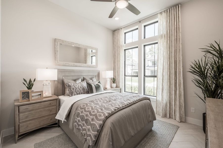 Representative furnished interior of a home built from the Carignan by Tri Pointe Homes in Woodson’s Reserve, Spring (Image 5).