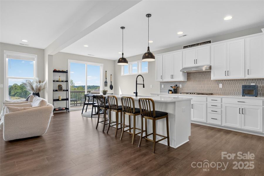 Furnished interior view inside a new home in Signature at Reid's Cove, Mooresville (Image 12). Furnished interior view inside a new home in Signature at Reid's Cove, Mooresville (Image 12).