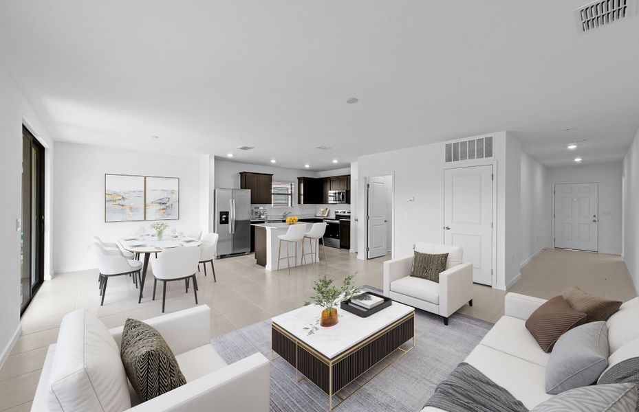 Furnished interior view inside a new home in Caloosa Cove, Labelle (Image 12).