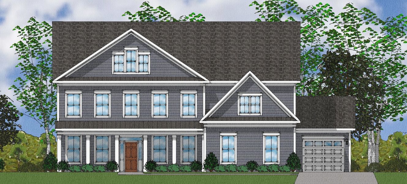 Representative exterior photo of a completed home built from the McKenna II - Elite Collection by Mungo Homes in Suter Estates, Easley, SC (Image 18).