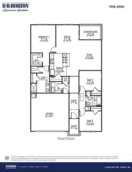 2D floor plan layout of this home in Hillcrest, Ravenel, SC (Image 3).