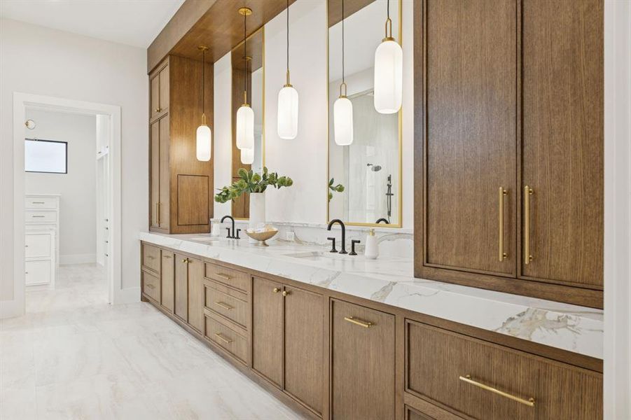 Furnished interior view inside a new home in , Keller (Image 6).