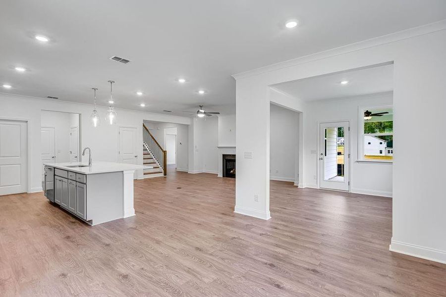 Spacious, unfurnished interior of a new home in Reserve at Hickory Walk, Kennesaw (Image 17). Spacious, unfurnished interior of a new home in Reserve at Hickory Walk, Kennesaw (Image 17).