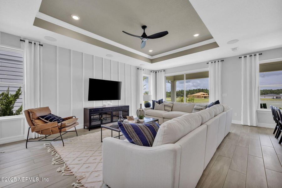 Furnished interior view inside a new home in Double Branch, Middleburg (Image 17). Furnished interior view inside a new home in Double Branch, Middleburg (Image 17).