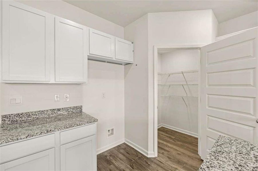 Furnished interior view inside a new home in Oakchase at Hampton, Hampton (Image 2).