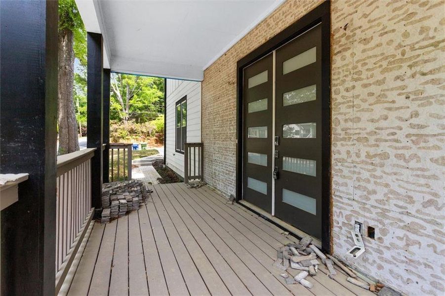 Exterior details and patio area of a home in , Atlanta (Image 3).