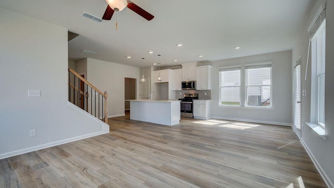 Representative furnished interior of a home built from the Kelsey by DRB Homes in Abbotts Crossing, Conyers (Image 12).