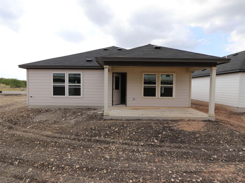 Exterior details and patio area of a home in Marble Creek Crossing, Austin (Image 3).