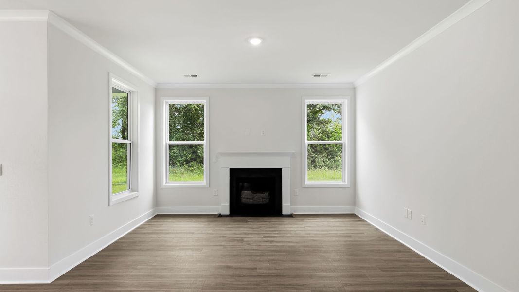 Representative unfurnished interior of a home built from the Windsor by D.R. Horton in Reserve at Tap Root Farms, Fletcher (Image 25). Representative unfurnished interior of a home built from the Windsor by D.R. Horton in Reserve at Tap Root Farms, Fletcher (Image 25).