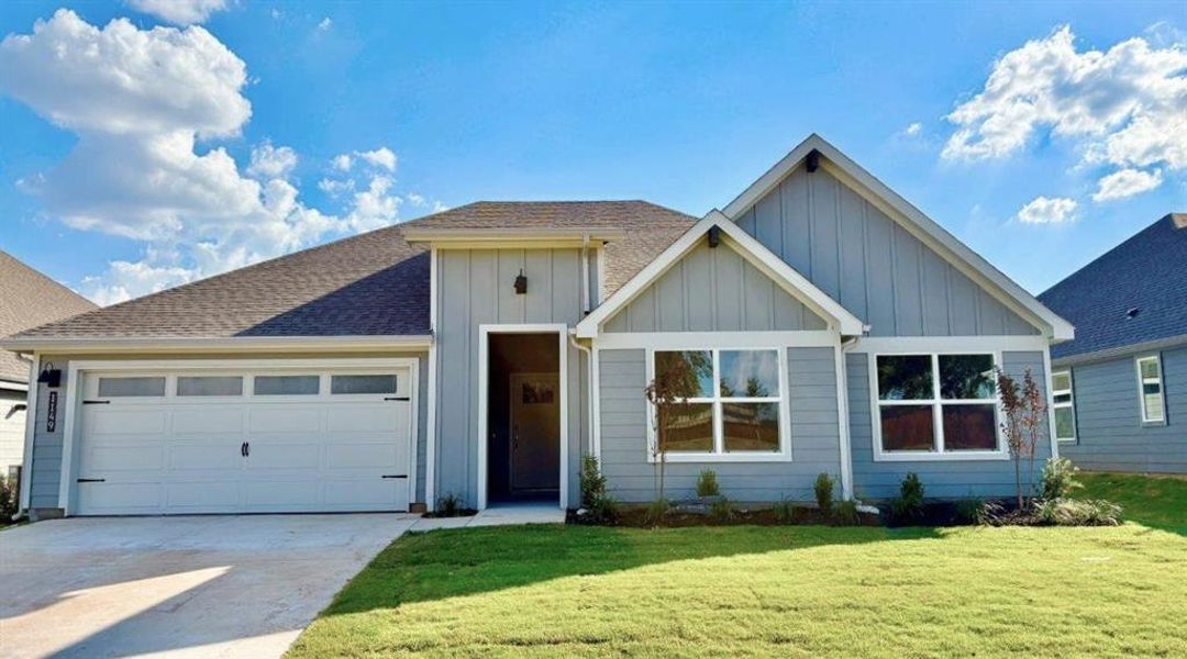 Front Elevation - D.R. Horton's Harrison Floorplan Elevation F - All Home and community information, including pricing, included features, terms, availability and amenities, are subject to change at any time without notice or obligation. All Drawings, pictures, photographs, video, square footages, floor plans, elevations, features, colors and sizes are approximate for illustration purposes only and will vary from the homes as built. Front Elevation - D.R. Horton's Harrison Floorplan Elevation F - All Home and community information, including pricing, included features, terms, availability and amenities, are subject to change at any time without notice or obligation. All Drawings, pictures, photographs, video, square footages, floor plans, elevations, features, colors and sizes are approximate for illustration purposes only and will vary from the homes as built.