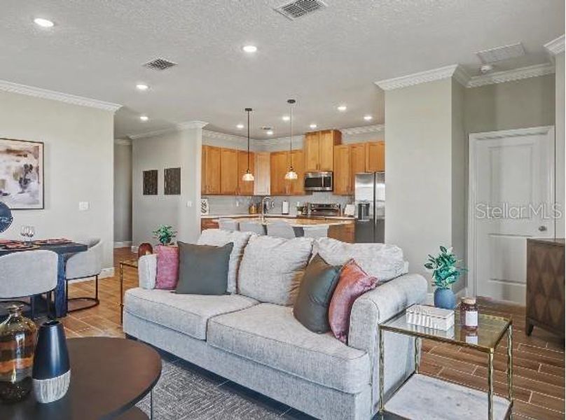 Furnished interior view inside a new home in Oakstone Farms, Leesburg (Image 12).
