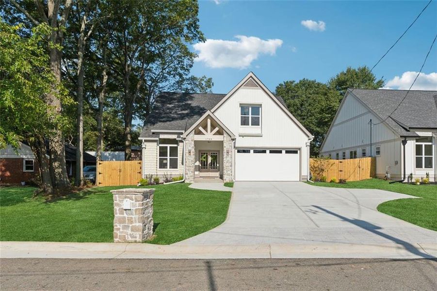Front exterior of a new home in , Marietta, GA, highlighting curb appeal (Image 21).