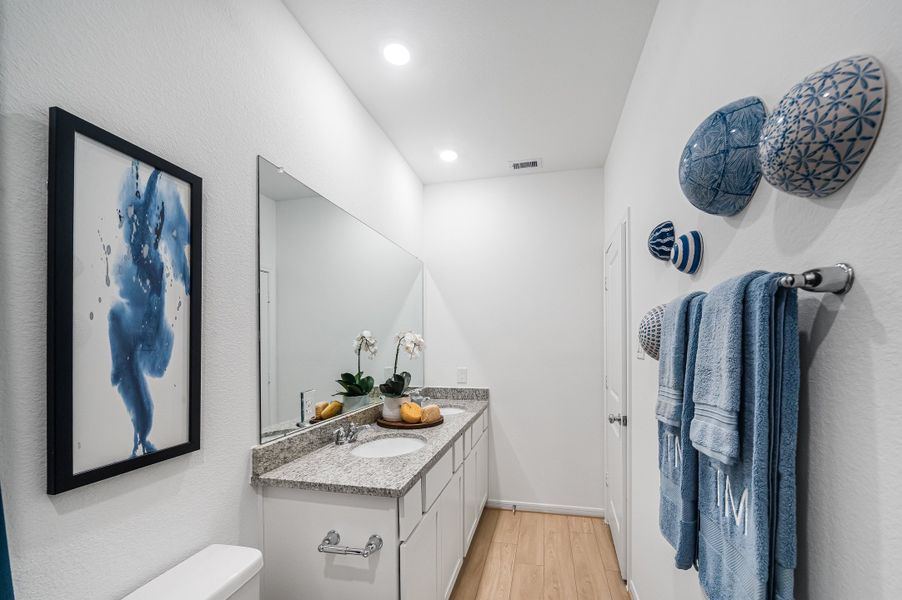 Furnished interior view inside a new home in Raburn Reserve 50s, Tomball (Image 20).