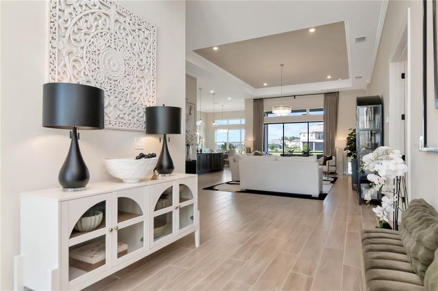 Furnished interior view inside a new home in , Wesley Chapel (Image 36).