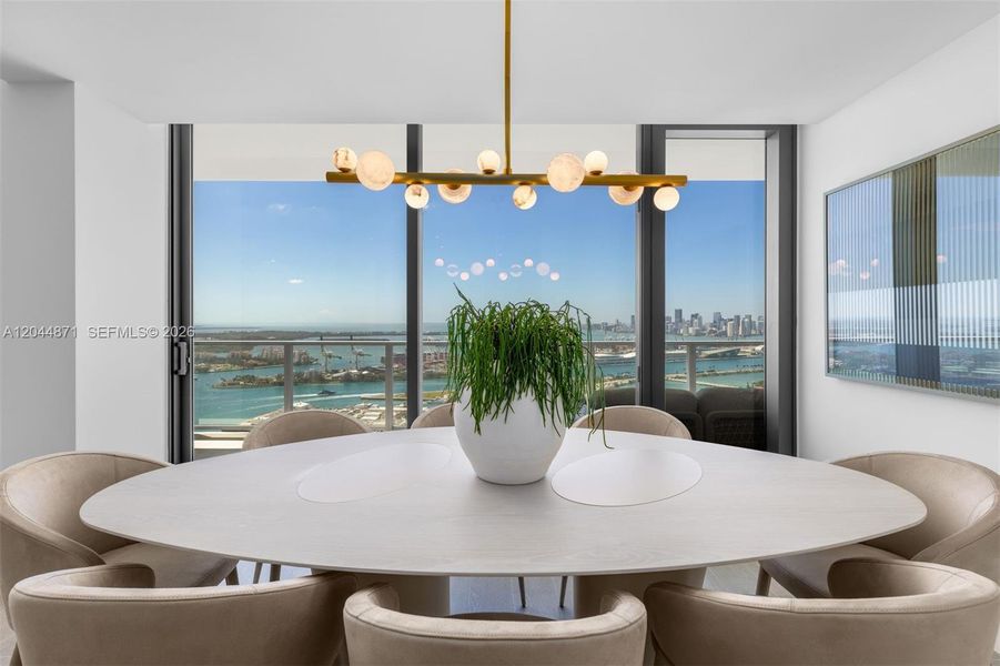 Furnished interior view inside a new home in , Miami Beach (Image 15).