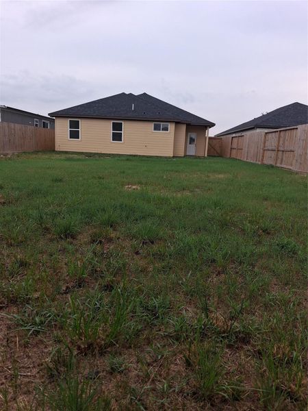 Nice size backyard fully fenced