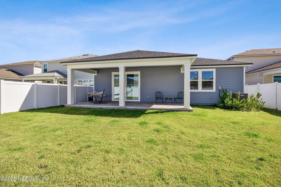 Exterior details and patio area of a home in Forest Park at Wildlight, Yulee (Image 26). Exterior details and patio area of a home in Forest Park at Wildlight, Yulee (Image 26).