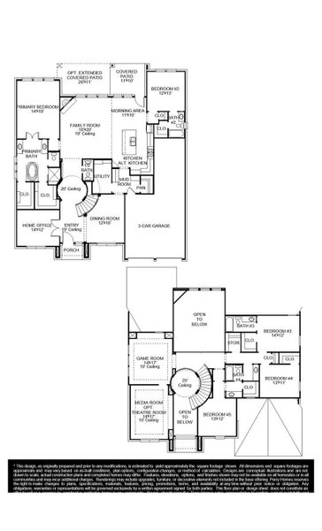 2D floor plan layout of this home in Katy Court 70', Katy, TX (Image 2).